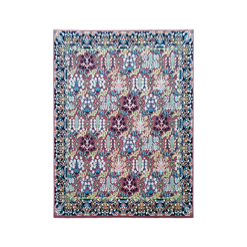 How do classical style carpets convey cultural and historical connotations through patterns and colors?